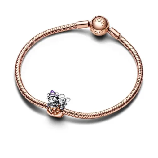 Charm Gemme PANDORA DISNEY CITROUILLE HALLOWEEN MICKEY ET MINNIE Argent 925/1000
