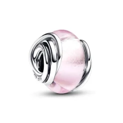 Charm Pandora Murano Rose et Cercles 793241C00