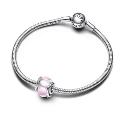 Charm Pandora Murano Rose et Cercles 793241C00