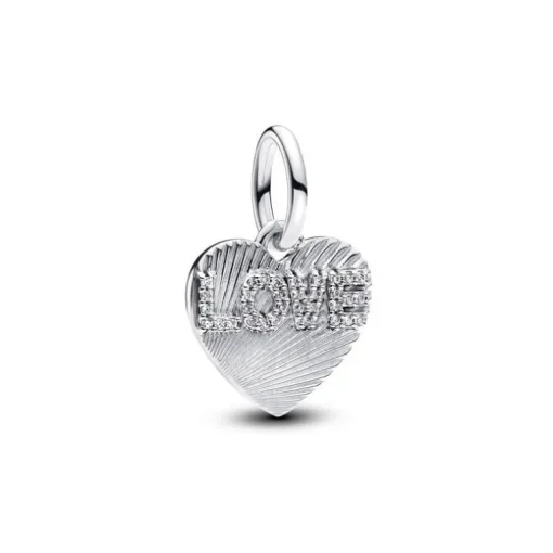 Charm Pandora Pendant Cœur d'Amour Gravable 793604C01
