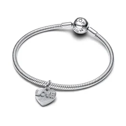 Charm Pandora Pendant Cœur d'Amour Gravable 793604C01