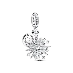 Charm Pandora Pendant Double Feu d'Artifice Scintillant 793512C01