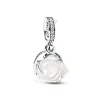 Charm Pandora Pendant Double Rose Blanche 793200C01