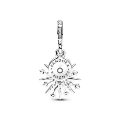 Charm Pandora Pendant Double Feu d'Artifice Scintillant 793512C01