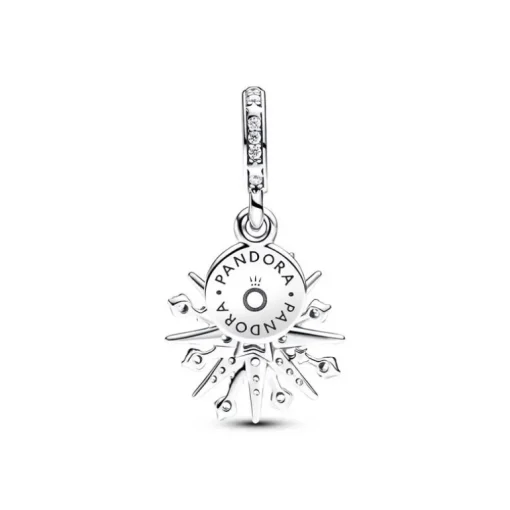 Charm Pandora Pendant Double Feu d'Artifice Scintillant 793512C01