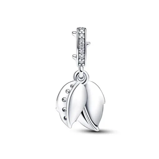 Charm Pandora Pendant Double Rose Blanche 793200C01