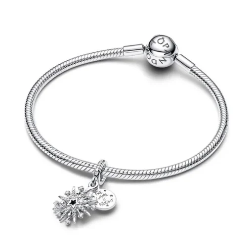 Charm Pandora Pendant Double Feu d'Artifice Scintillant 793512C01