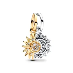 Charm Pandora Pendant Soleil & Lune Séparable 763585C01