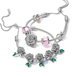Charm Pandora Rose en Fleur Scintillante 793201C01