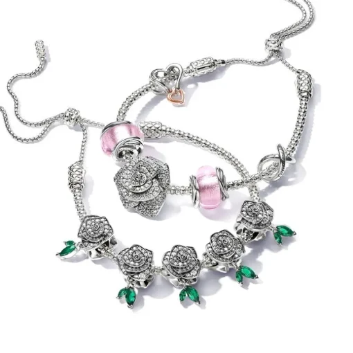 Charm Pandora Rose en Fleur Scintillante 793201C01