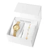 Coffret Montre Femme PIERRE LANNIER MULTIPLES Acier Doré et Bracelet Femme ZAG Acier Doré