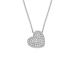 Collier Femme Fossil Cœur scintillant Sadie Acier Argenté JF04674040