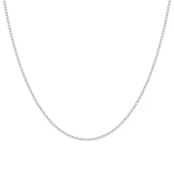 Collier Chaîne ARGENT 925/1000 Forçat diamantée 1.30 mm