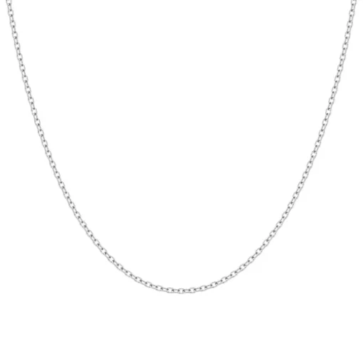 Collier Chaîne ARGENT 925/1000 Forçat diamantée 1.30 mm