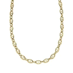 Collier Chaîne Femme FOSSIL HERITAGE D-LINK ANCRE Acier Doré