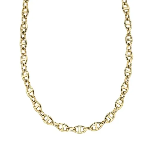 Collier Chaîne Femme FOSSIL HERITAGE D-LINK ANCRE Acier Doré
