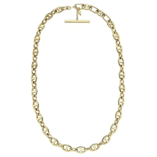 Collier Chaîne Femme FOSSIL HERITAGE D-LINK ANCRE Acier Doré