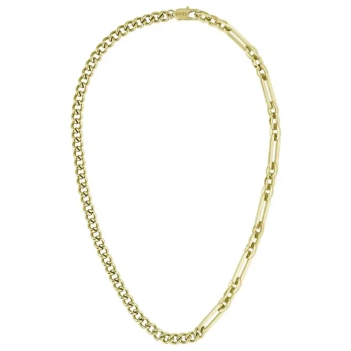 Collier Chaîne Homme BOSS MATTINI Acier Doré