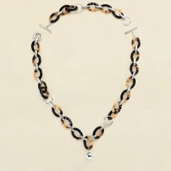 Collier Femme AGATHA ARIA Argenté et Acétate 02680142-788-TU