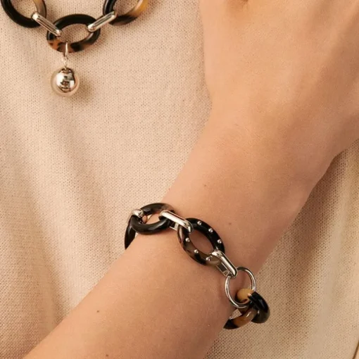 Collier Femme AGATHA ARIA Argenté et Acétate 02680142-788-TU