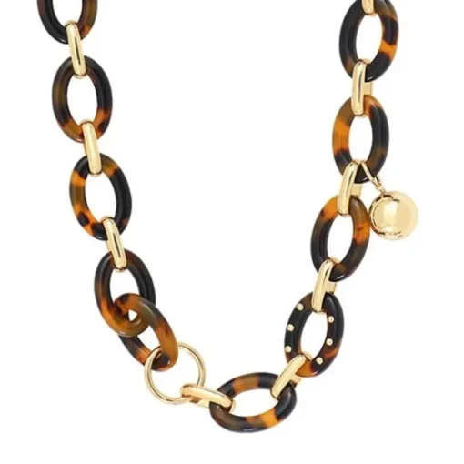 Collier Femme Agatha Laiton Doré et Tortoise 02680142-173-TU