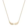 Collier Femme ailes d’ange EDORA Plaqué Or Jaune 66700031