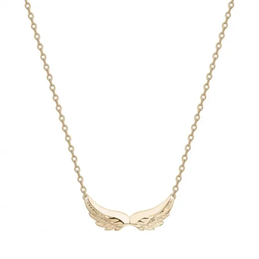 Collier Femme ailes d’ange EDORA Plaqué Or Jaune 66700031