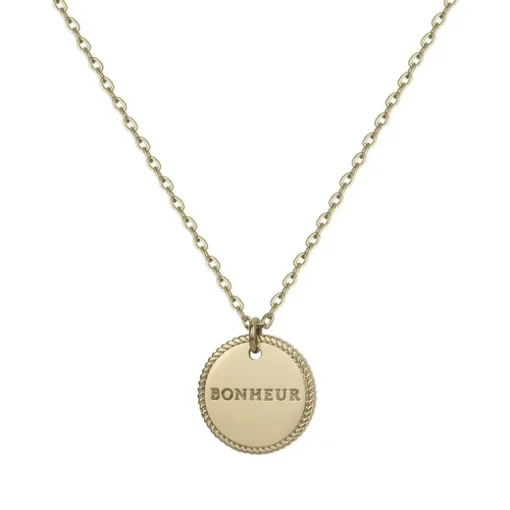 Collier Femme Bonheur PHEBUS acier doré