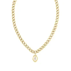Collier Femme CALVIN KLEIN EDGY PEARLS Acier Doré