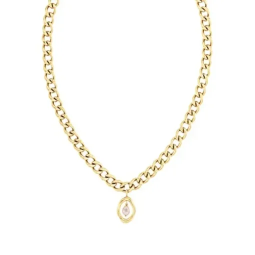 Collier Femme CALVIN KLEIN EDGY PEARLS Acier Doré