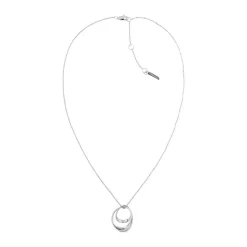 Collier femme CALVIN KLEIN WARPED RINGS acier argenté