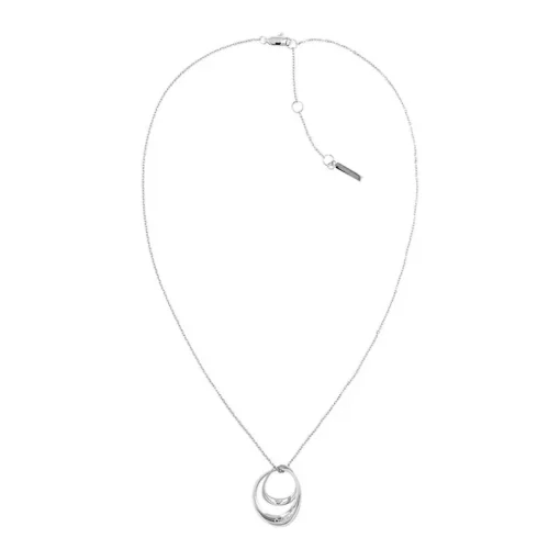 Collier femme CALVIN KLEIN WARPED RINGS acier argenté