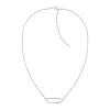 Collier femme CALVIN KLEIN ELONGATED OVAL acier argenté