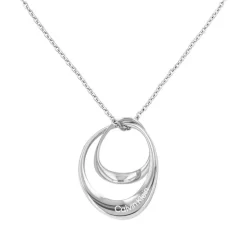Collier femme CALVIN KLEIN WARPED RINGS acier argenté