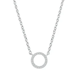 Collier Femme Cercle ARGENT 925/1000 et Oxydes