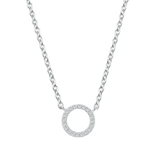 Collier Femme Cercle ARGENT 925/1000 et Oxydes