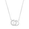 Collier Femme Cercle Entrelacés ARGENT 925/1000 et Oxydes