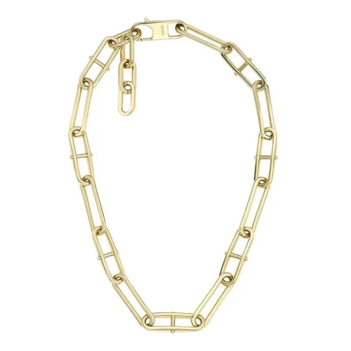 Collier Femme Chaine FOSSIL Heritage D-Link Acier Doré JF04102710