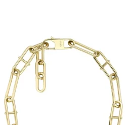 Collier Femme Chaine FOSSIL Heritage D-Link Acier Doré JF04102710