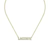 Collier Femme 41CM LACOSTE SCRIPT Acier Doré