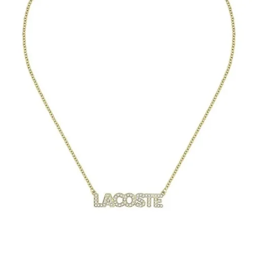 Collier Femme 41CM LACOSTE SCRIPT Acier Doré