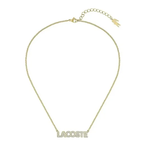 Collier Femme 41CM LACOSTE SCRIPT Acier Doré
