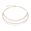 Collier Femme COEUR DE LION WATERFALL DELICATE OR MULTICOLOR PASTELL ROMANTIC Acier inoxydable