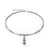 Collier Femme COEUR DE LION BRILLIANT SQUARE TRILOGY INTERCHANGEABLE PENDANT MULTICOLORE WINTER Acier inoxydable