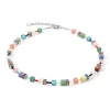 Collier Femme COEUR DE LION GEOCUBE ICONIC PRECIOUS MULTICOLOUR DELIGHT Acier inoxydable