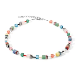 Collier Femme COEUR DE LION GEOCUBE ICONIC PRECIOUS MULTICOLOUR DELIGHT Acier inoxydable