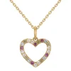 Collier Femme Coeur EDORA PLAQUE OR et Oxydes EDO66700090