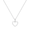 Collier Femme Coeur EDORA ARGENT 925/1000 et Oxydes
