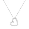 Collier Femme Coeur EDORA ARGENT 925/1000 et Oxydes