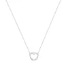Collier Femme Coeur Entrelacé ARGENT 925/1000 et Oxyde